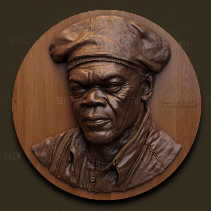 Samuel L Jackson 2 stl model for CNC